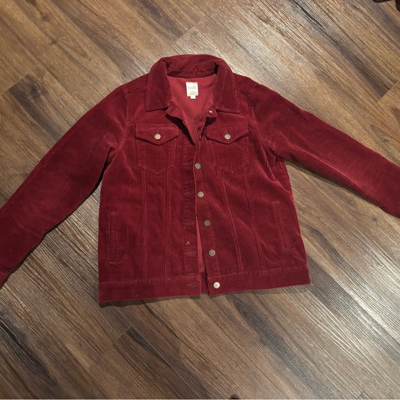 Twik Burgundy Corduroy Jacket - Picture 1 of 7